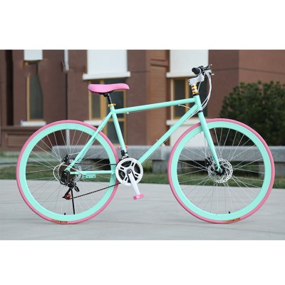 low price for Newest carbon DIY road bicycle 18 Speed Steel Off Road Bike