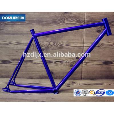 colorful steel fixie bike frame